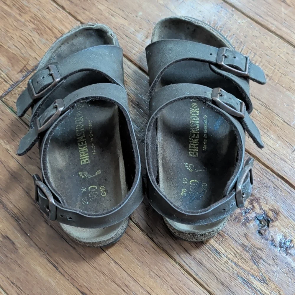 Birkenstock Milano Kids Dark Brown Sandals